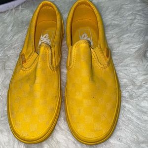 Yellow slip on vans